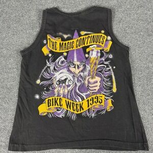 Vintage 1995 Daytona Bike Week Double-Sided Wizard Graphic 3D Women's Tank Top